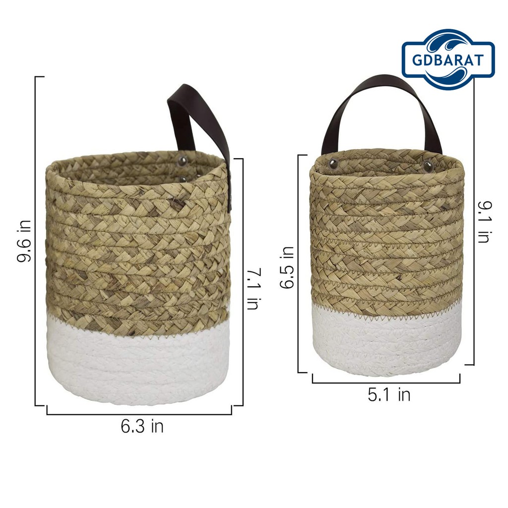 Giỏ Hoa Treo Tường Thiết Kế Đan Mây Độc Đáo Tiện Dụng