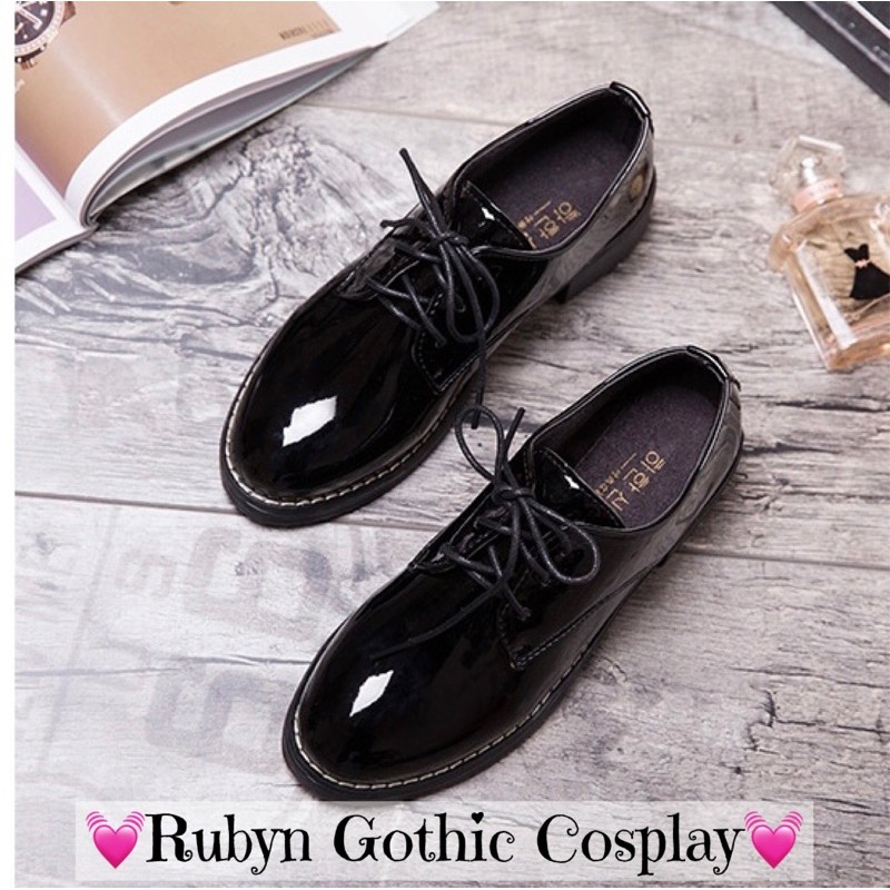 [Sẵn]  Giày Oxford đơn giản cosplay phong cách học sinh nhật bản ( NHÁM và BÓNG ) Size 35 - 40