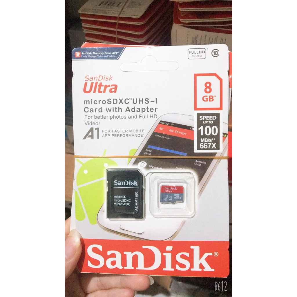 Thẻ Nhớ Sandisk Ultra 4gb / 8gb / 16gb / 32gb / 64gb Mmc Sandisk Mirco Sd