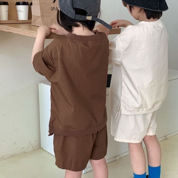 Bộ Cộc Tay Trẻ Em Bộ Trơn Cho Bé Trai Bé Gái Từ 5Kg Đến 32Kg Chất Vải Thoáng Mát Thời Trang Trẻ Em Ken Store