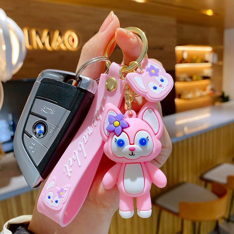 Móc khoá Cáo &amp; gấu hoạt hình dùng treo móc khoá , quà tặng