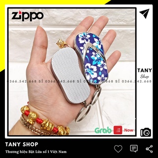 𝘽𝙖̣̂𝙩 𝙇𝙪̛̉𝙖 đồng nguyên khối 𝒁𝒊𝒑𝒑𝒐 ĐỘC LẠ DL047 TD mẫu hình MÓC KHÓA chiếc dép hoa - Hôt quẹt 𝒁𝒊𝒑𝒑𝒐 TANY SHOP