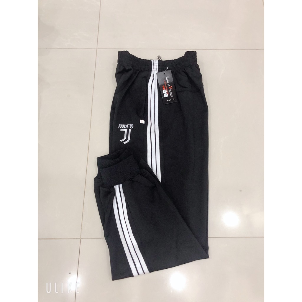 QUẦN THỂ THAO NAM DÀI 3 SỌC TRẮNG ỐNG BÓ JOGGER