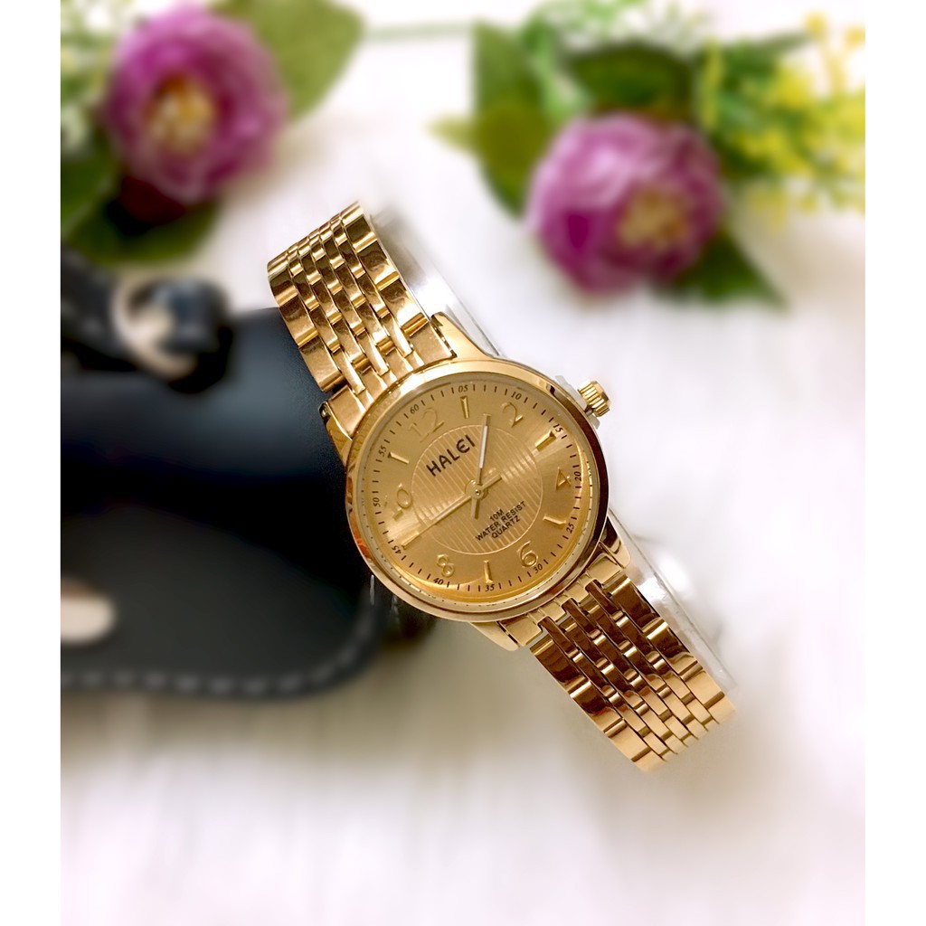 Đồng hồ cặp đôi Halei Gold dây kim loại mạ vàng full máy sang trọng, sành điệu -MTP WATCHES | BigBuy360 - bigbuy360.vn