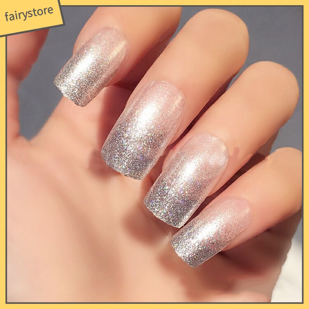 Set 12 hộp bột lấp lánh màu bạc vàng đồng trang trí móng nghệ thuật