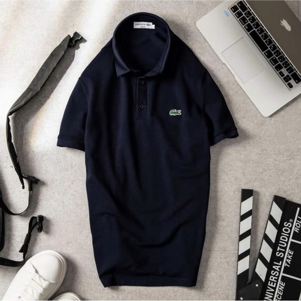 Áo phông nam có cổ polo cộc tay cao cấp Hamino vải thun cotton co giãn màu trắng đen đẹp ôm dáng thời trang Hàn Quốc E1 | BigBuy360 - bigbuy360.vn