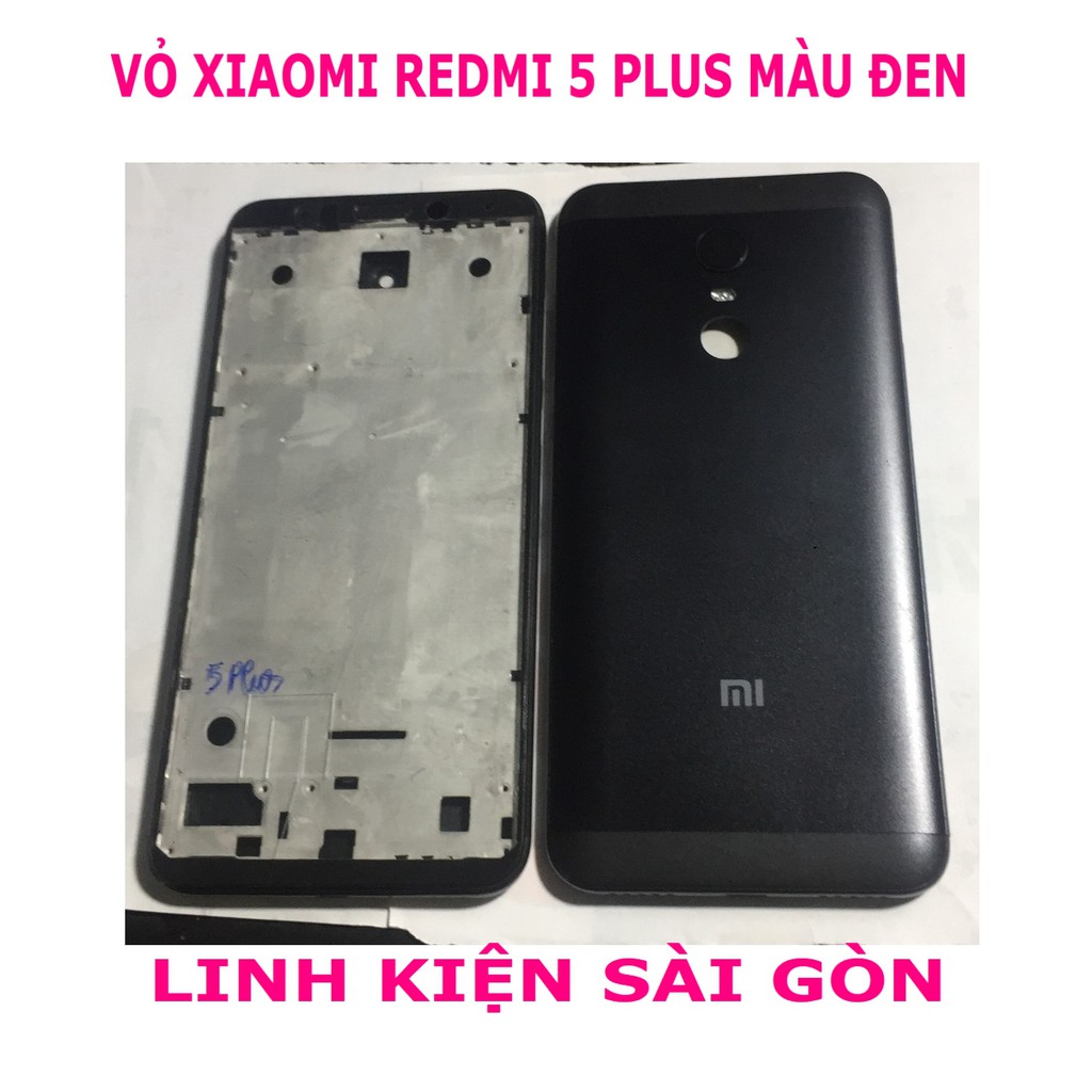 VỎ XIAOMI REDMI 5 PLUS MÀU ĐEN