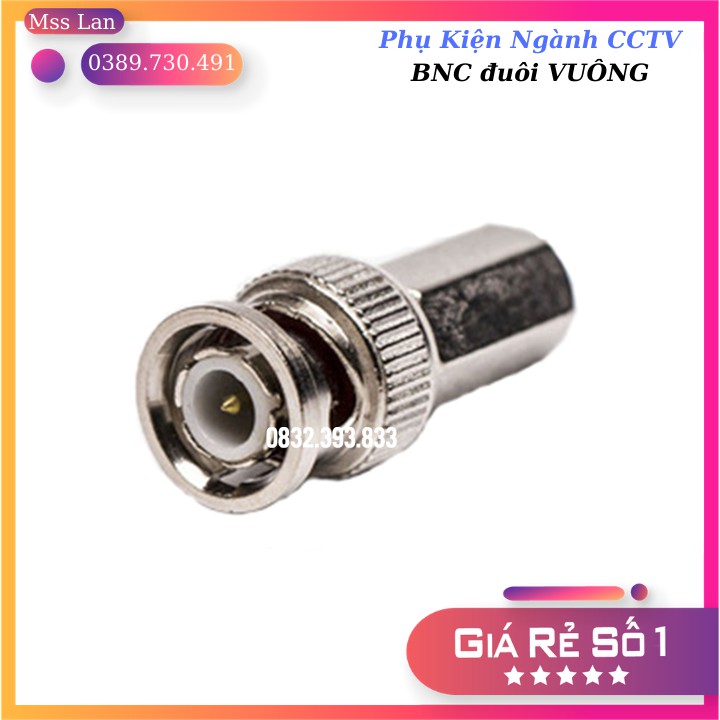 Jack BNC Đuôi Vuông Liền Khối Chuyên Dụng Cho Camera, Đầu Ghi Hình Camera | BigBuy360 - bigbuy360.vn