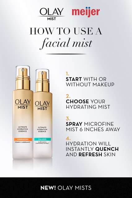 Xịt khoáng dưỡng da Olay Mist Ultimate Hydration Essence Energizing/ Calming 98ml | BigBuy360 - bigbuy360.vn