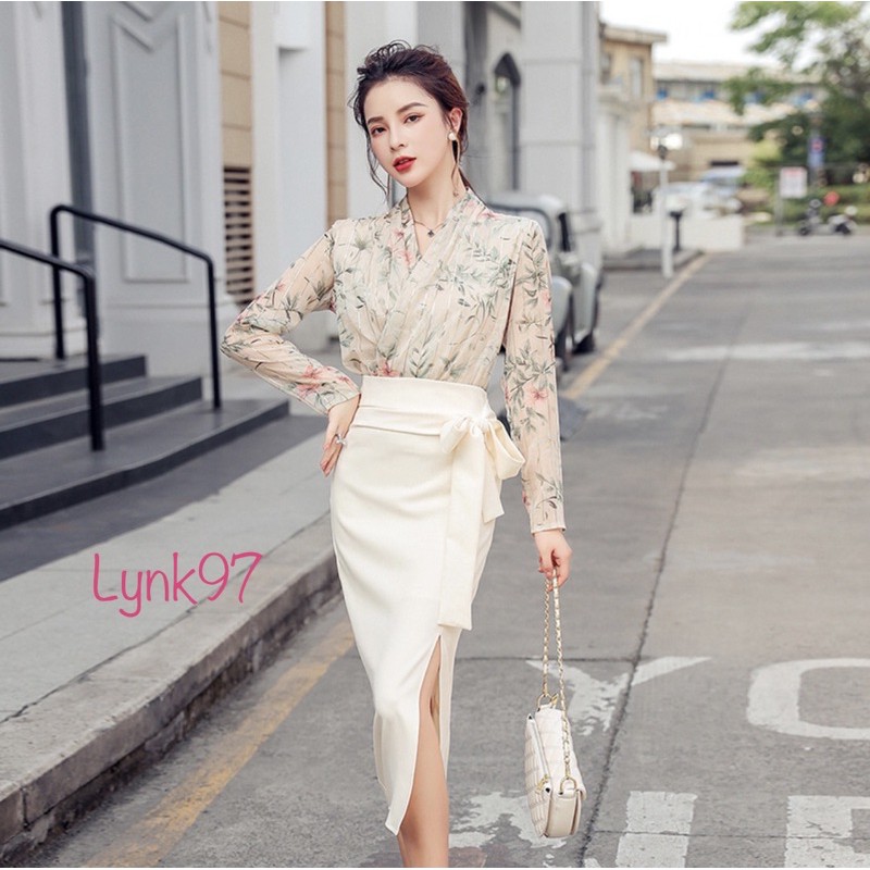 Chân váy dài dáng bút chì  xẻ tà /chân váy công sở/chân váy công sở dáng dài/chân váy thiết kế | BigBuy360 - bigbuy360.vn