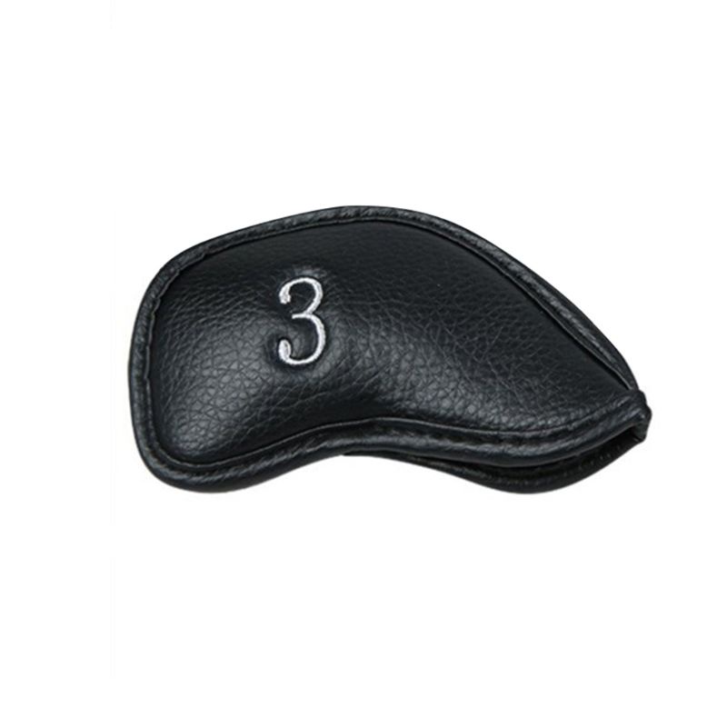 Set 12 vỏ bọc bảo vệ đầu gậy đánh golf bằng da PU tiện dụng
