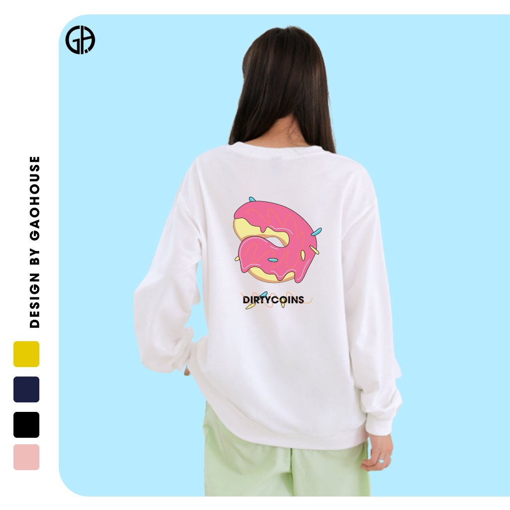 Áo Sweater Unisex Gạo House Dirty Coins Donut - N10 | BigBuy360 - bigbuy360.vn