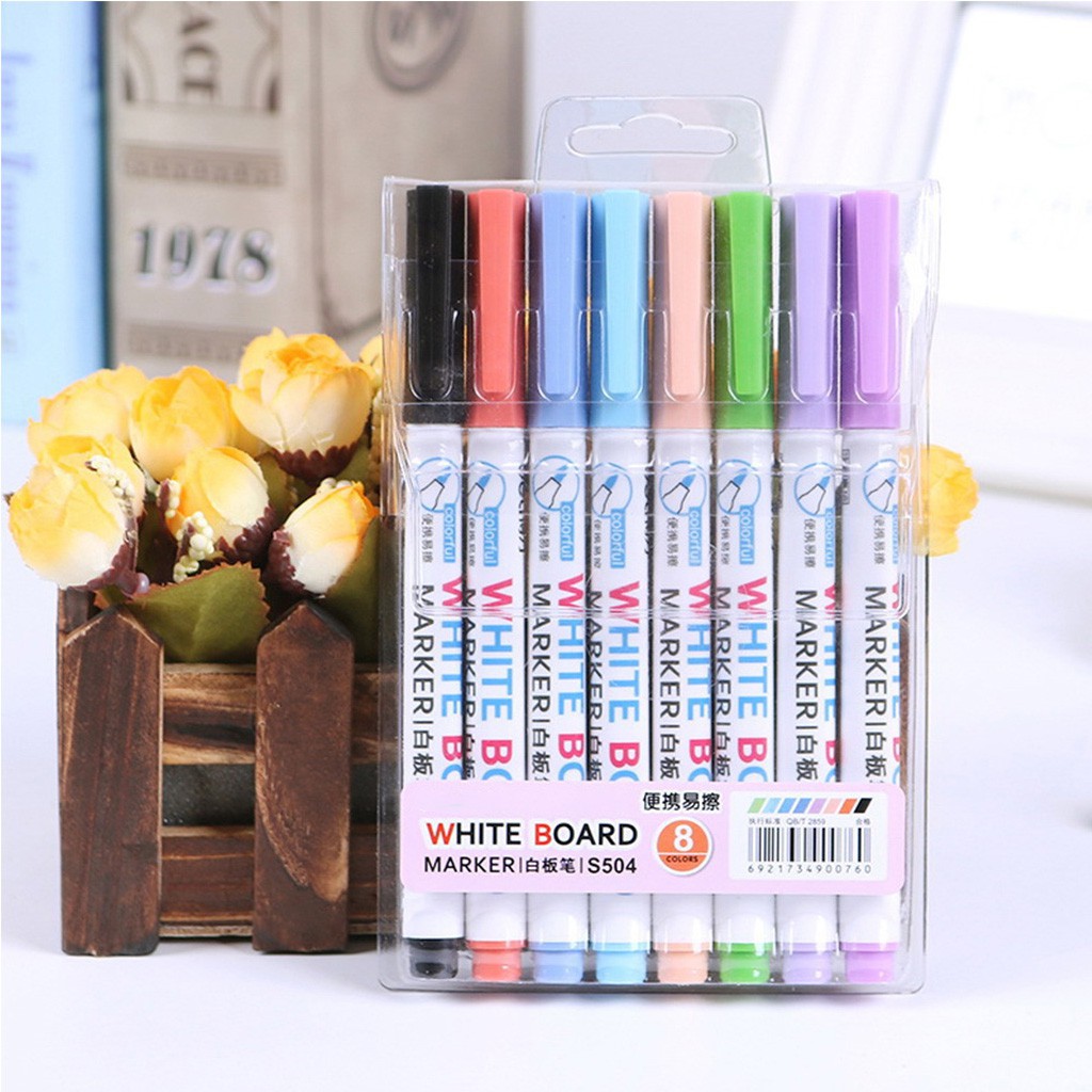 toto ღ 8 Colors Wipeable Liquid Chalk Glass Marker Pen Shop Car