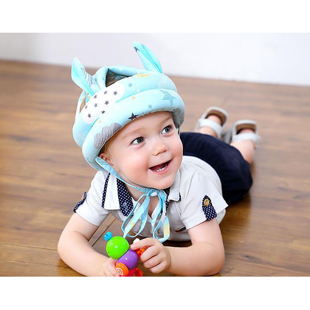 [Lzdjfmy2] Mũ Bảo Hiểm Mềm Mại Chống Va Chạm Bảo Vệ An Toàn Cho Bé Mới Biết Đi