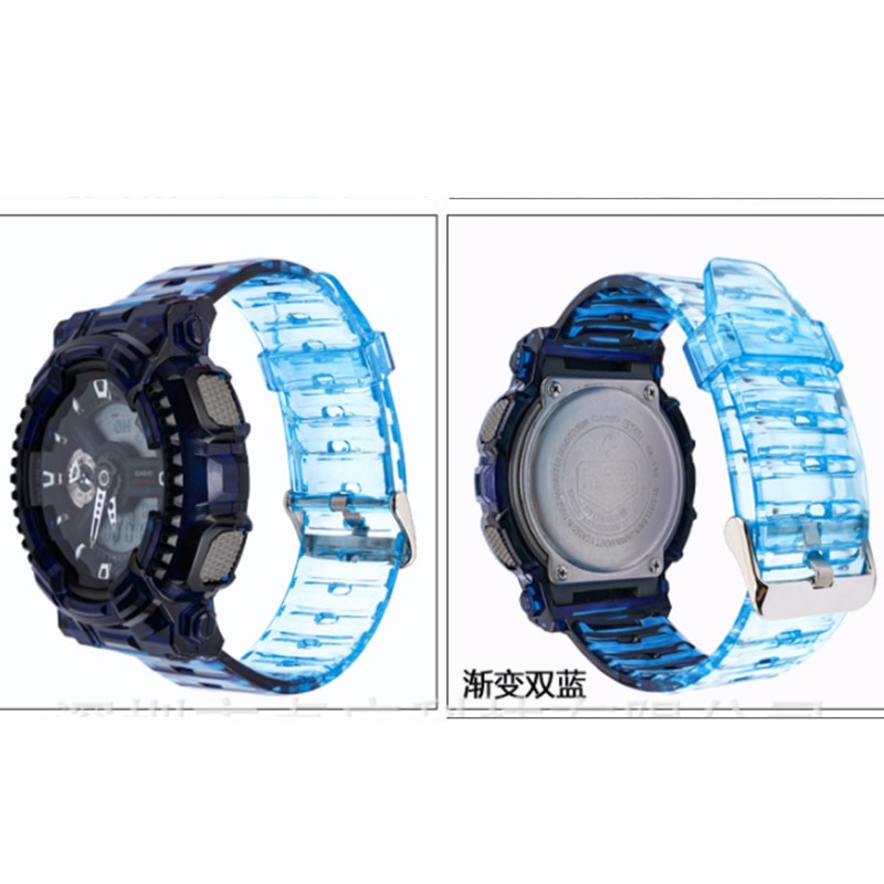 Dây Đeo Tpu Trong Suốt Chống Nước Cho Đồng Hồ Casio G-Shock Ga110 Ga120 Ga140