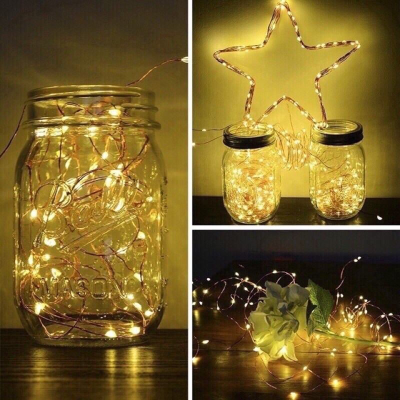 ĐÈN LED DÙNG PIN DÀI 3 MÉT, ĐÈN FAIRY ĐOM ĐÓM SIÊU XINH