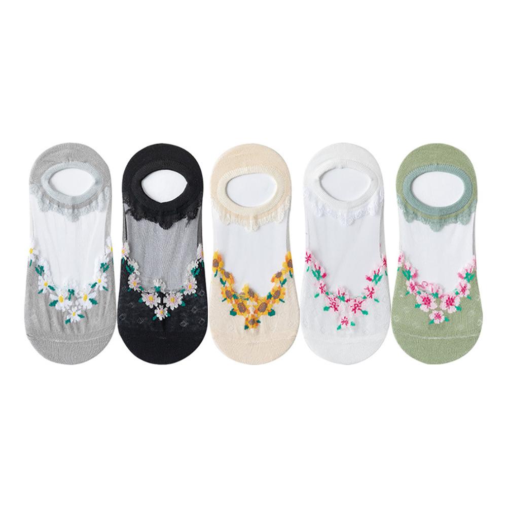 IVORY Đôi Vớ Trong SuốT HọA TiếT Hoa ThờI Trang Cho Nữ