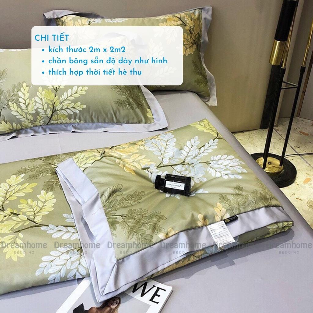 Chăn hè lụa thái trần bông cao cấp, chăn lụa mùa hè thu mềm mát size 2mx2m2