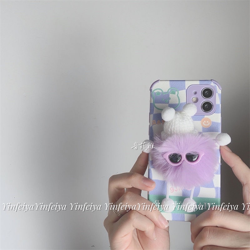 Ốp Iphone kèm gấu cute 13 Pro Max/13/13 Pro/12 Pro Max/12/12 Pro/11 Pro Max/11/Xs Max/X/Xs/8 Plus/7 Plus