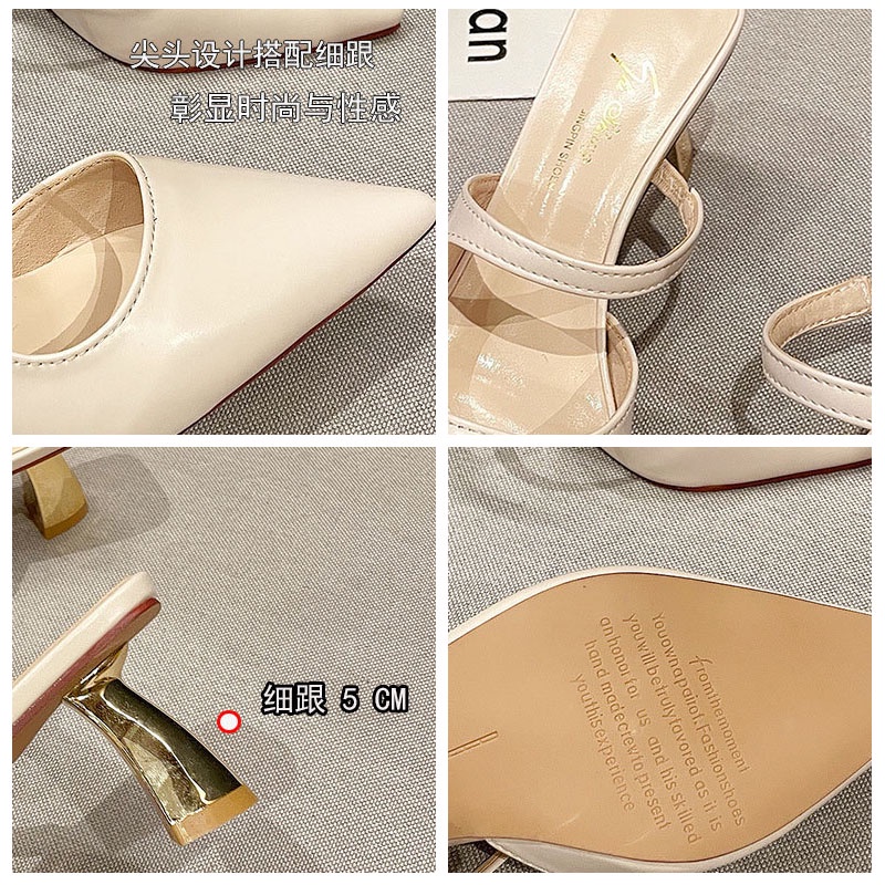 Dép cao gót XIELUAIZTA mũi nhọn phong cách Hàn Quốc thanh lịch dành cho nữ
