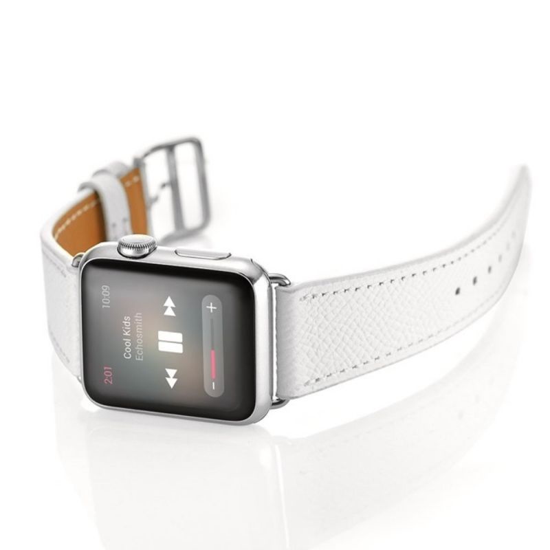 Dây đeo bằng da thật cho đồng hồ Apple Watch 1 2 3 4 5 6 38mm 42mm 40mm 44mm