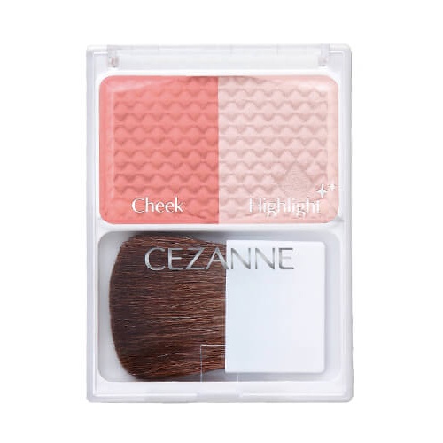 Phấn má hồng bắt sáng Cezanne Cheek &amp; Highlight Nhật Bản 4g