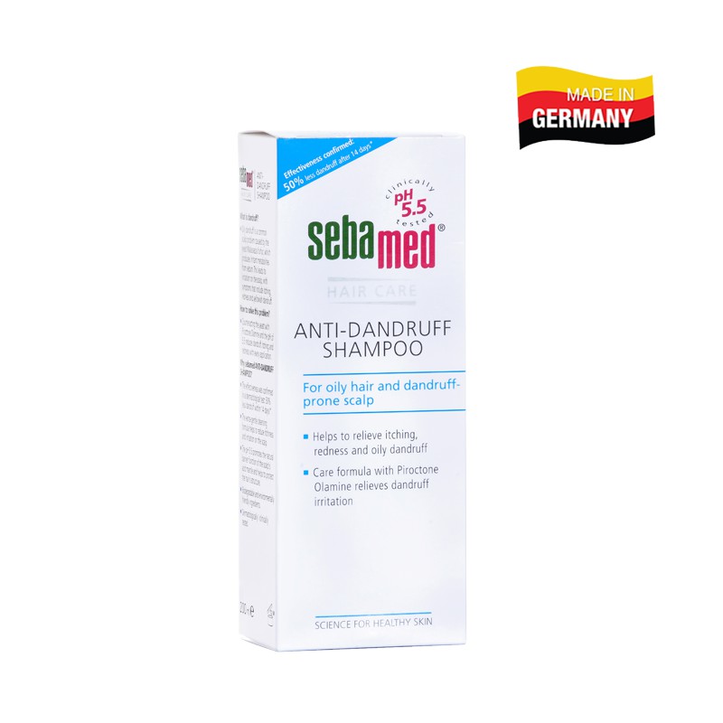 Dầu gội giúp giảm gàu Sebamed Hair Care Anti-Dandruff Shampoo pH5.5 (200ml)