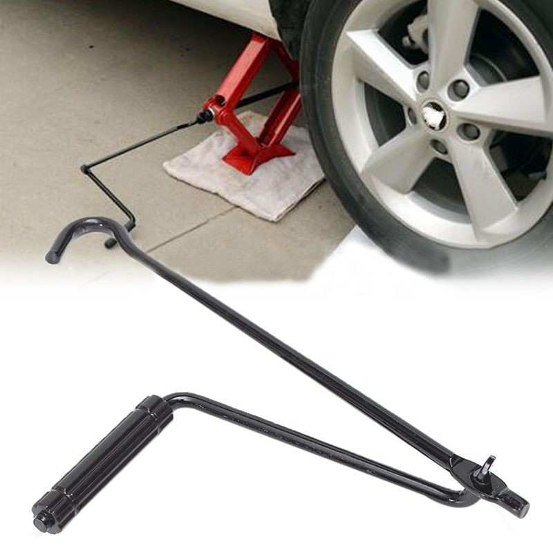 Car Jack Hand Crank Wheel Spanner Handle for Scissor Car Lift