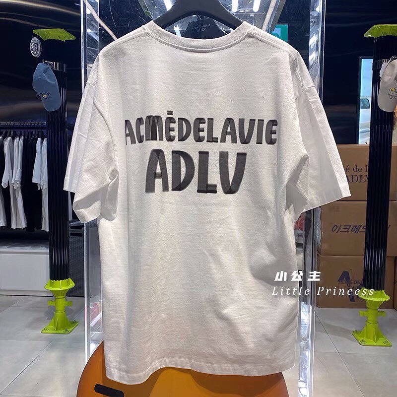 Áo phông ADLV Logo basic, áo thun unisex, chất cotton thoáng mát, form rộng, nemostore
