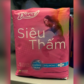 Băng Vệ Sinh DIANA Siêu Thấm Siêu Mỏng Có Cánh 8 Miếng (23cm)