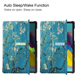 Bao da nền hoa cho máy tính bảng Samsung Galaxy Tab S5E(T720 / T725) S5E Case T720 Cover T725 casing