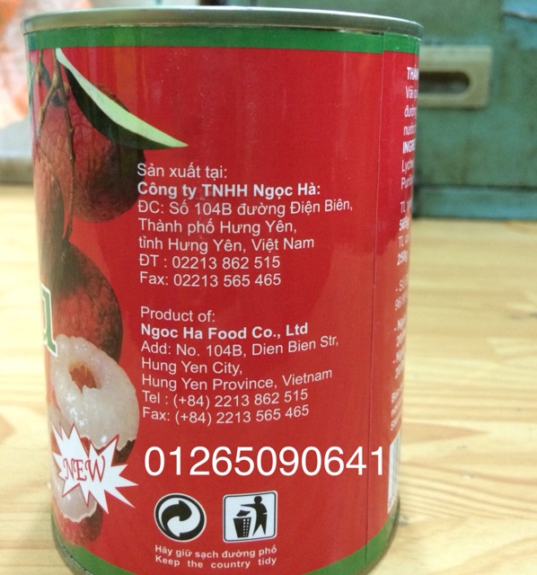 Vải Thiều nước đường 580ml