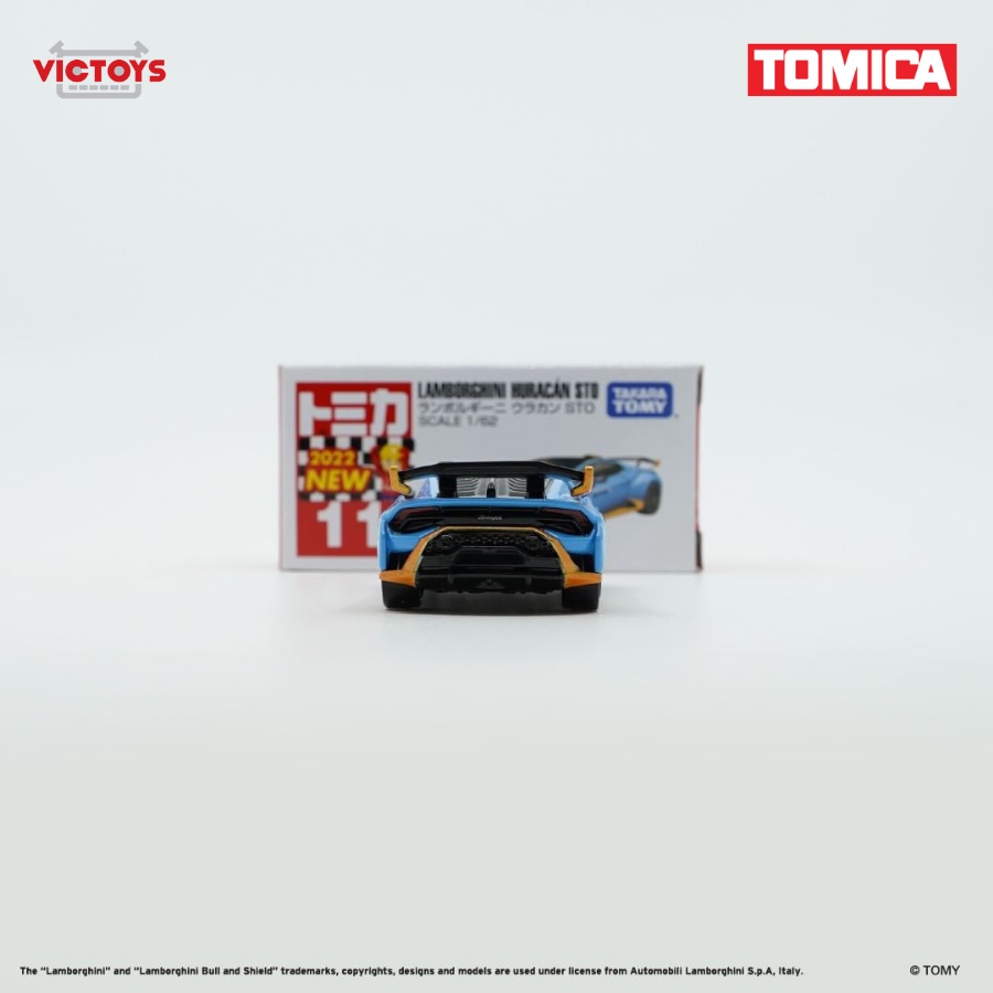 Xe mô hình Tomica No.11 Lamborghini Hurracan STO 174783 Fullbox Chính Hãng Takara Tomy - Victoys