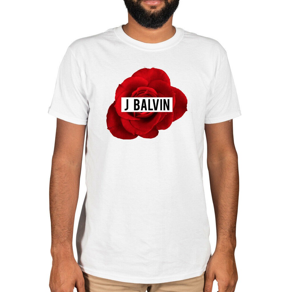 Áo thun in hình J Balvin Rose Colombia Mi Gente Reggaeton dành cho nam