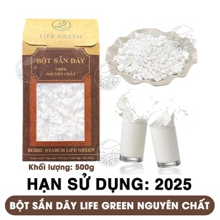 Bột sắn dây nguyên chất Life Green 500g thanh nhiệt, giải độc, mát gan, làm đẹp da, tăng vòng 1 Học Viện Quân Y Việt Nam
