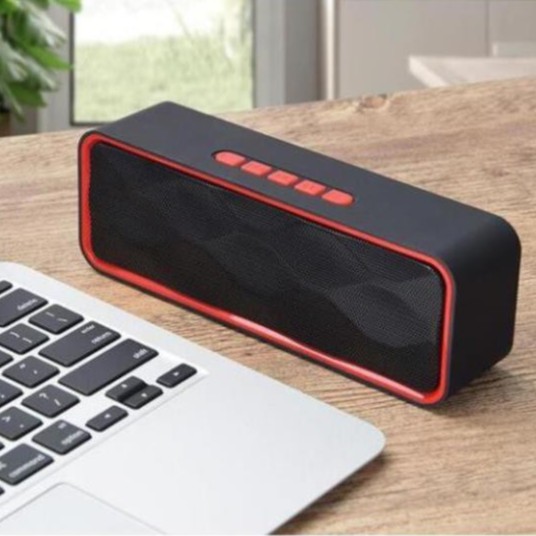 Loa Bluetooth Nghe Nhạc Không Dây A2DP Vỏ Kim Loại, Bass Hay, Kết Nối Usb, Thẻ Nhớ Cổng 3.5