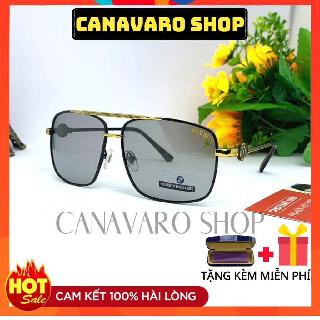 Kính Đổi Màu Nam Đi Ngày Và Đêm Đổi Màu Khi Ra Nắng Cao Cấp Phân Cực Chống Chói Chống UV CANAVARO SHOP CN2070 Tặng Hộp