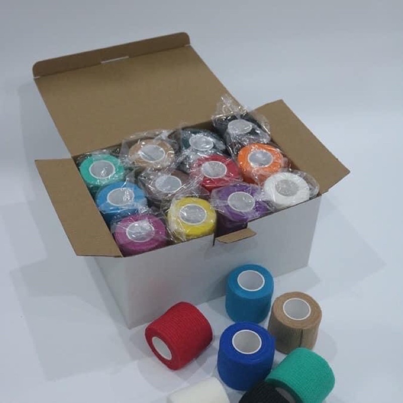 Băng keo thể thao bóng đá, bằng vải tự dính quấn chân tay bảo vệ khớp chống chấn thương