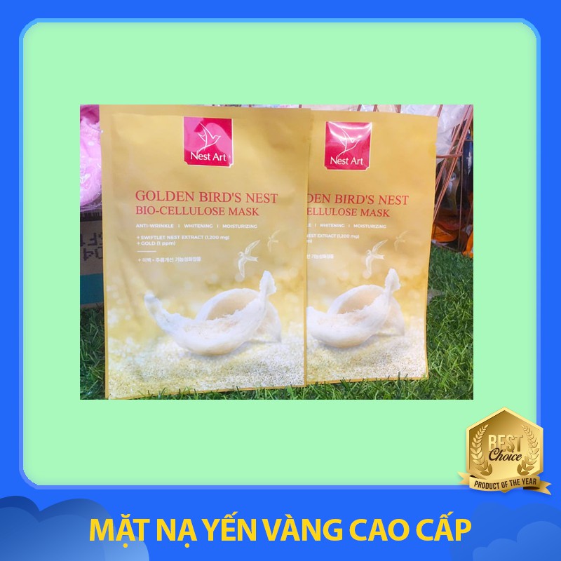 Mặt Nạ Yến Vàng Cao Cấp NEST ART Dung Tích 25ML Mờ Vết Thâm Trắng Da Giảm Lão Hóa (Mua Nhiều Khuyến Mãi)