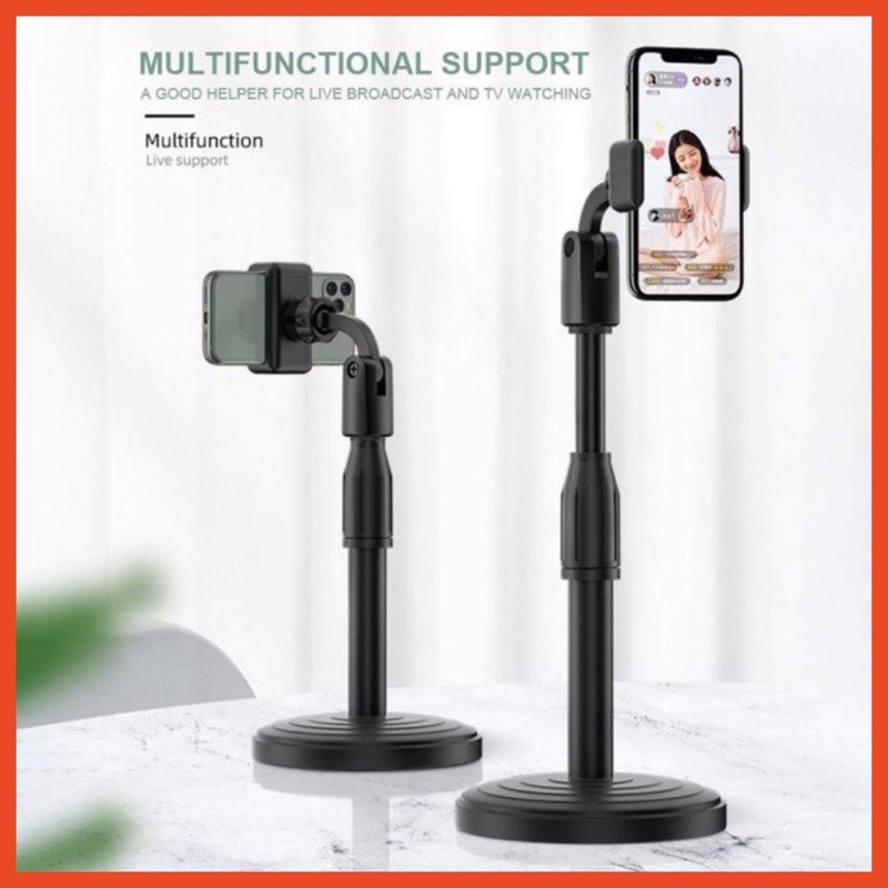 Giá đỡ điện thoại livetream tiktok, kẹp xoay 360 độ, để bàn tiện dụng L7, Dậy học online, giảng bài học bài