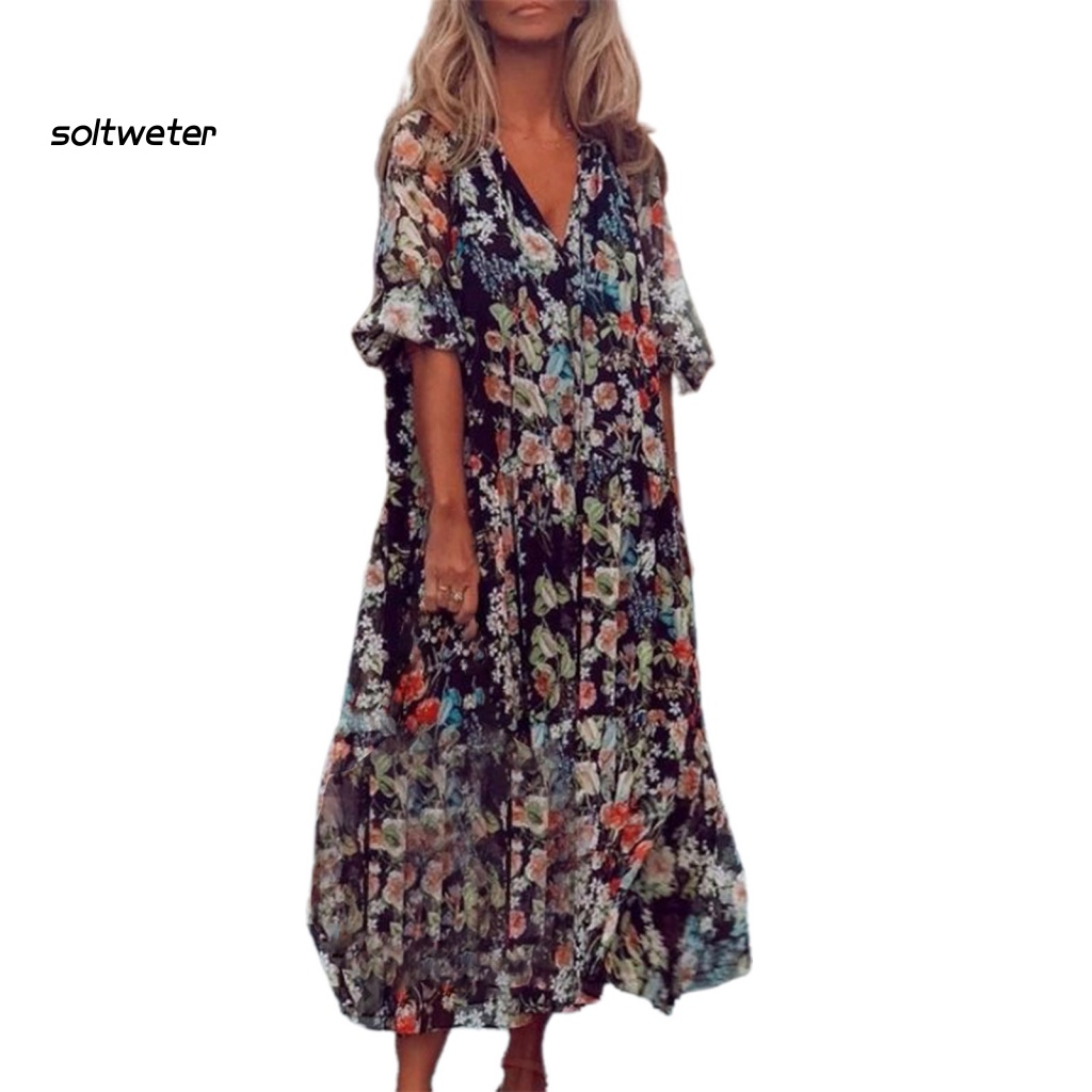 Đầm Dài Thoáng Khí Nhanh Khô Phong Cách Đường Phố