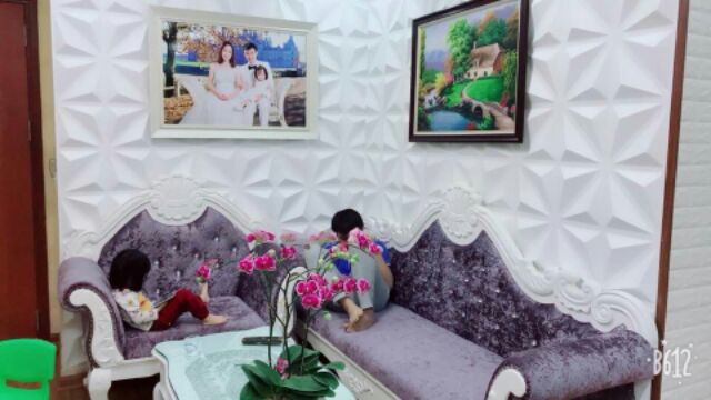 TẤM ỐP TƯỜNG PVC 3D. KT 50x50cm