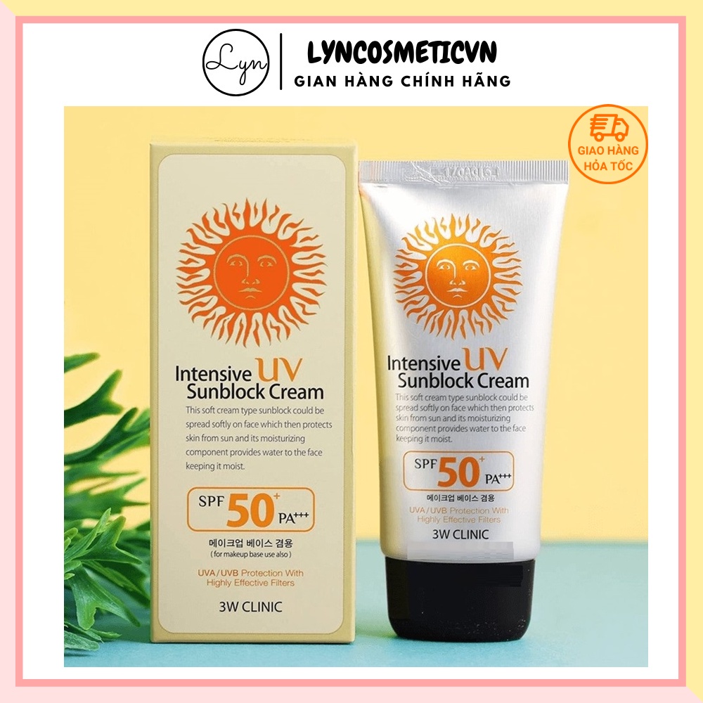 Kem Chống Nắng 3W Clinic Intensive UV Sunblock Cream