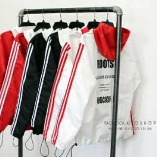Áo Khoác Dù 2 Lớp Phối Nón Hàn Quốc