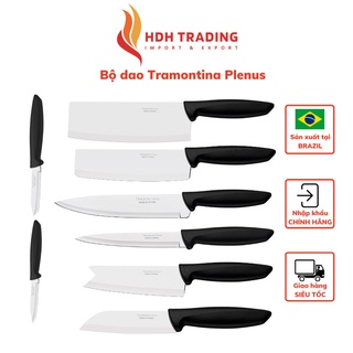 Dao bếp Tramontina Plenus chất liệu thép không gỉ cán nhựa nhập khẩu Brazil