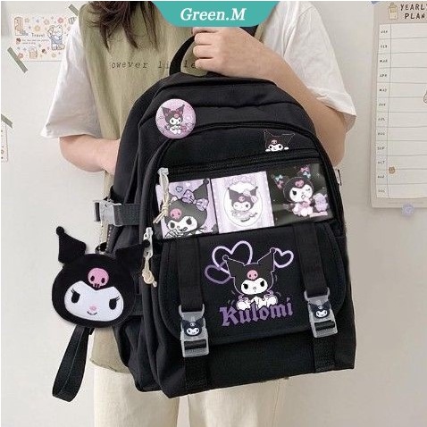 Sanrio Balo Đi Học Sức Chứa Lớn In Hình Hoạt Hình Cinnamoroll My Melody Kuromi Đáng Yêu Cho Nữ Sinh