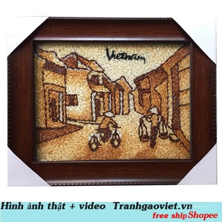 Tranh gạo PHỐ CỔ HN