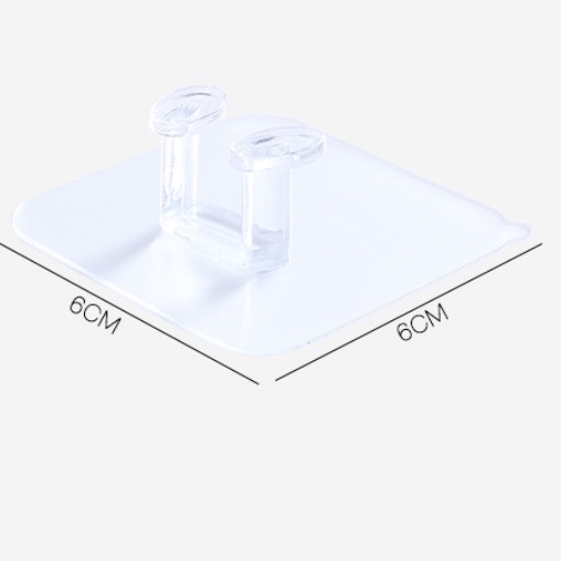 Móc dán tường đôi đa năng siêu chịu lực   Clovershop68