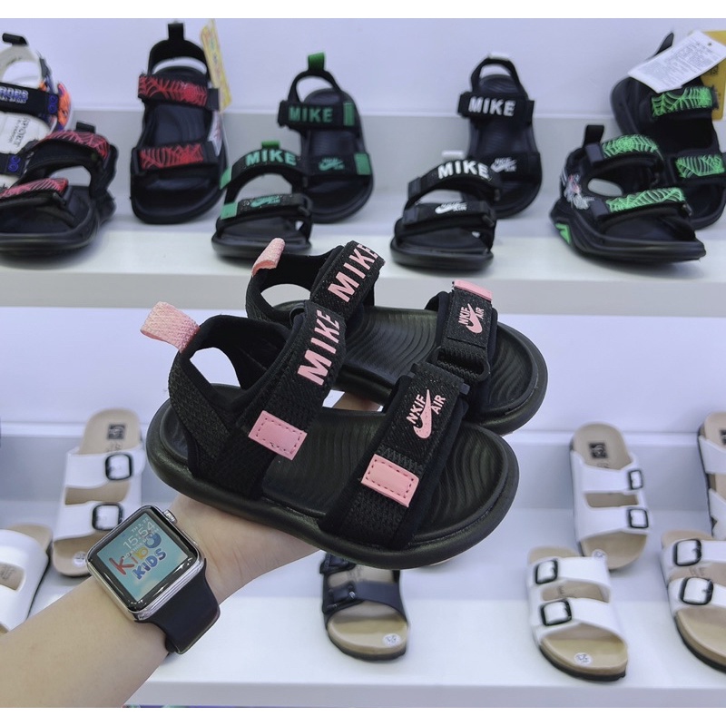 ￼￼Giày sandal bé trai bé gái - Sandal quai dán siêu nhẹ chất da mềm có đế chống trơn trượt cho bé mẫu mới SA406
