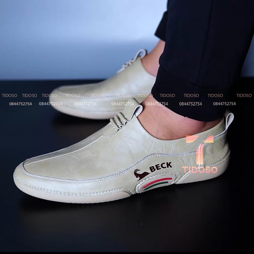 Giày Lười Nam - Giày Slip On Nam Thời Trang - Da Bò Lapan Hàng Đẹp Cap Cấp Chất Lượng Cao - Trẻ trung phá cách TA